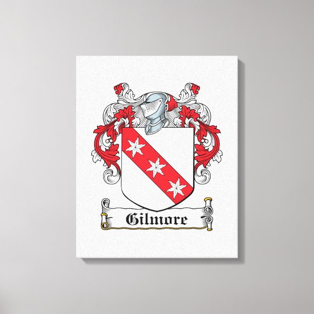 Gilmore Family Crest Canvas Print (Front)