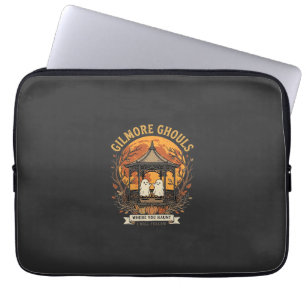 Gilmore Ghouls Halloween Ghost Gazebo Design_1 Laptop Sleeve