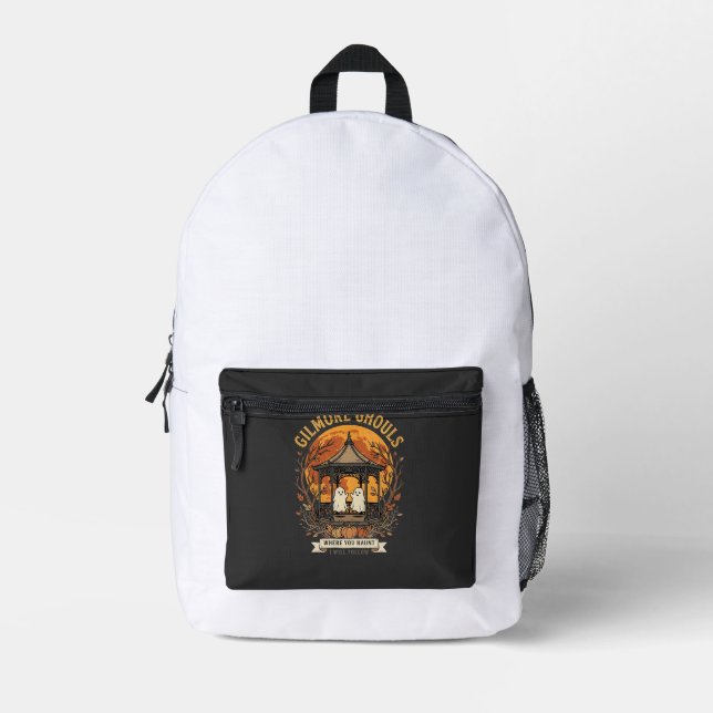 Gilmore Ghouls Halloween Ghost Gazebo Design_1 Printed Backpack (Front)