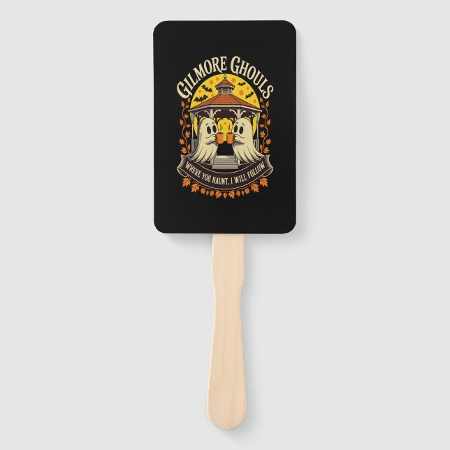 Gilmore Ghouls Halloween Ghost Hand Fan (Front)