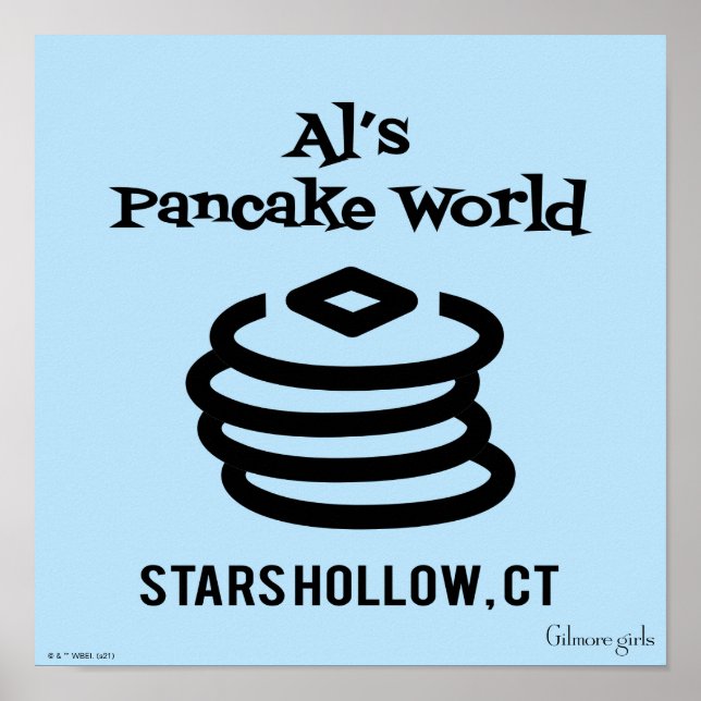 Gilmore Girls | Al's Pancake World Logo Poster (Front)
