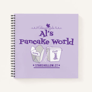 Gilmore Girls Al's Pancake World Notebook