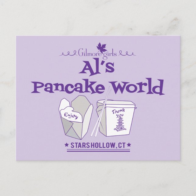 Gilmore Girls | Al's Pancake World Postcard (Front)