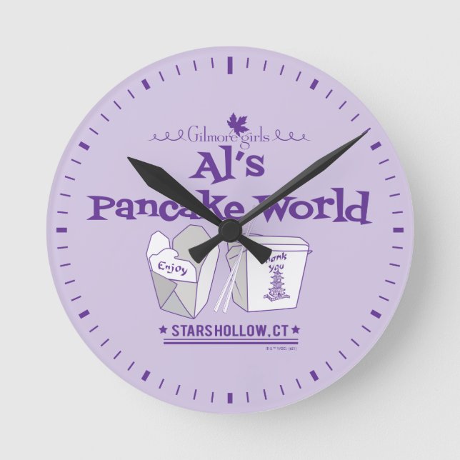 Gilmore Girls | Al's Pancake World Round Clock (Front)