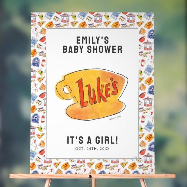 Gilmore Girl's Baby Shower Acrylic Sign (Neutral)