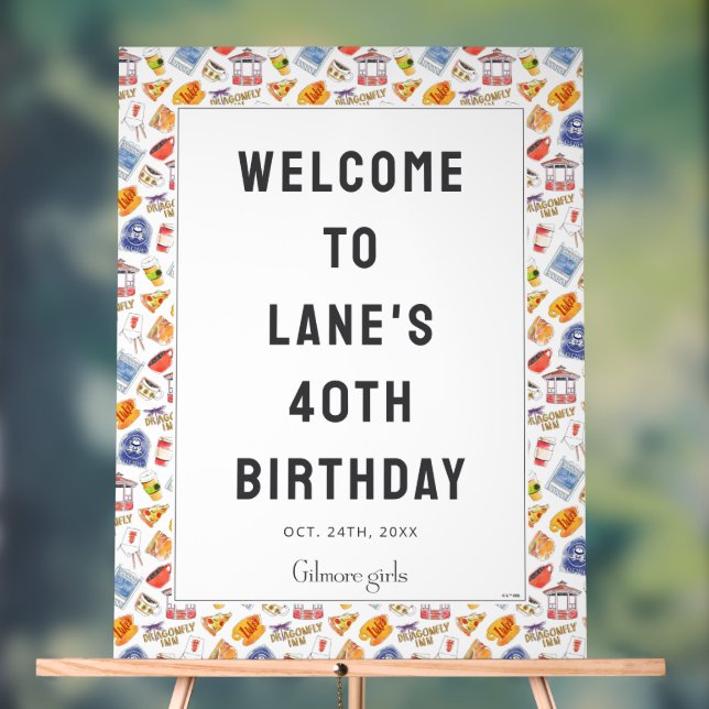 Gilmore Girl's Birthday Welcome Acrylic Sign (Neutral)