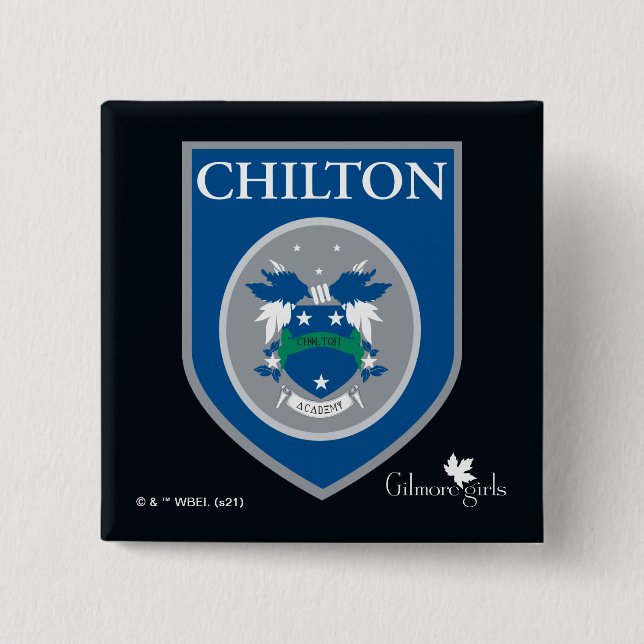 Gilmore Girls | Chilton Academy Badge 2 Inch Square Button (Front)