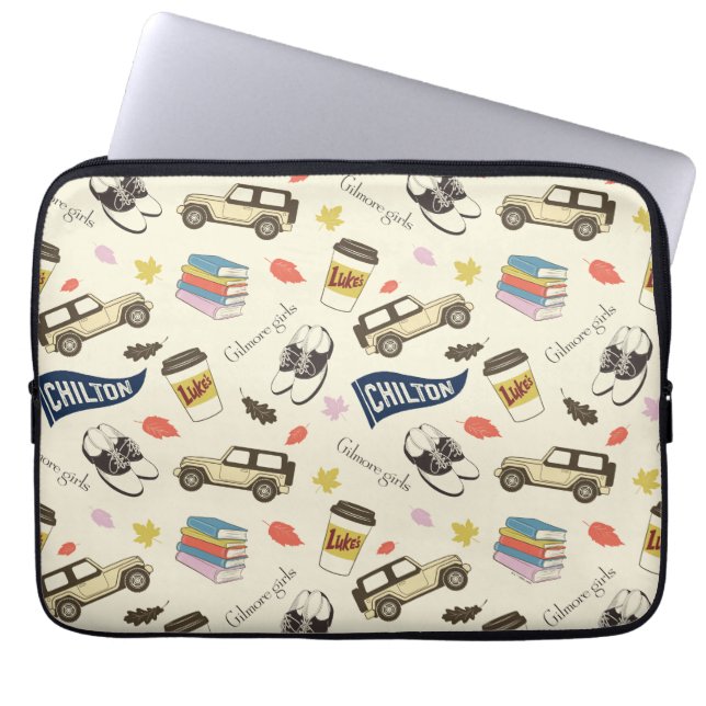 Gilmore Girls Chilton Fall Pattern Laptop Sleeve (Front)