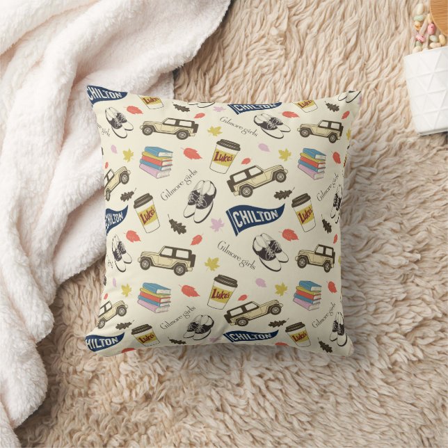 Gilmore Girls Chilton Fall Pattern Throw Pillow (Blanket)
