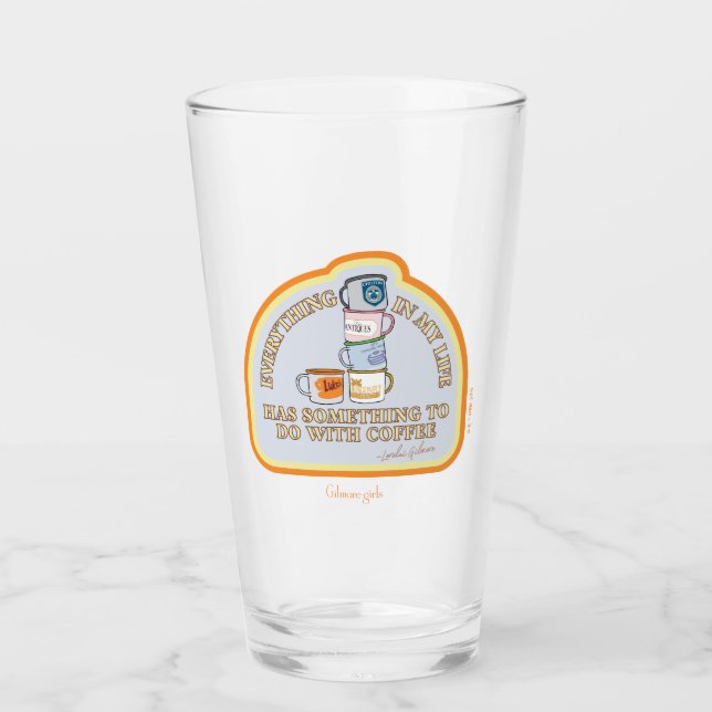 Gilmore Girls | Coffee Quote Graphic Glass (Front)