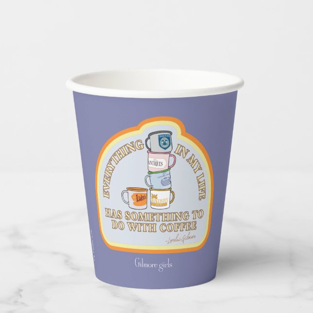 Gilmore Girls | Coffee Quote Graphic Paper Cups (Front)