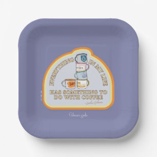 Gilmore Girls   Coffee Quote Graphic Paper Plate