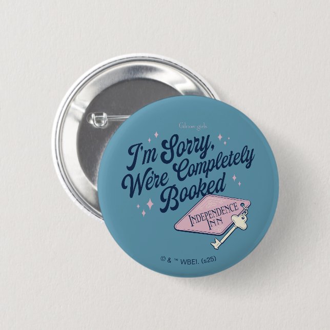 Gilmore Girls Completely Booked Design 2 Inch Round Button (Front & Back)