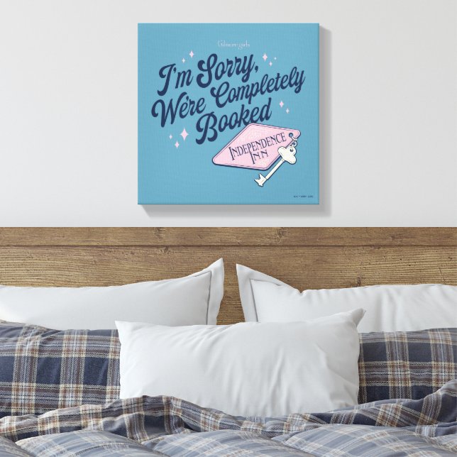 Gilmore Girls Completely Booked Design Canvas Print (Insitu(Bedroom))
