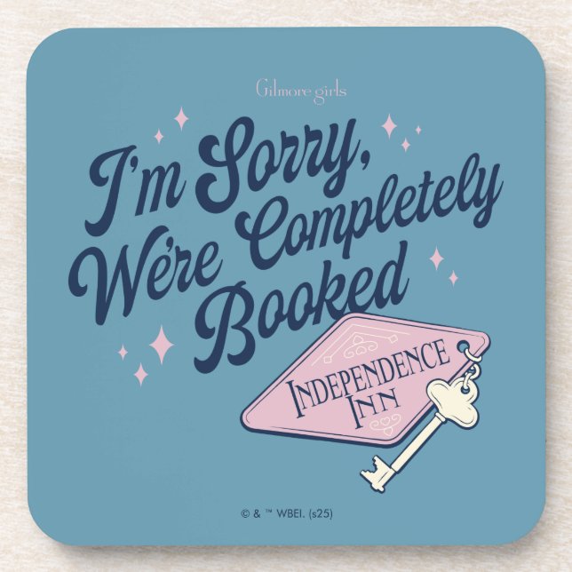 Gilmore Girls Completely Booked Design Coaster (Front)