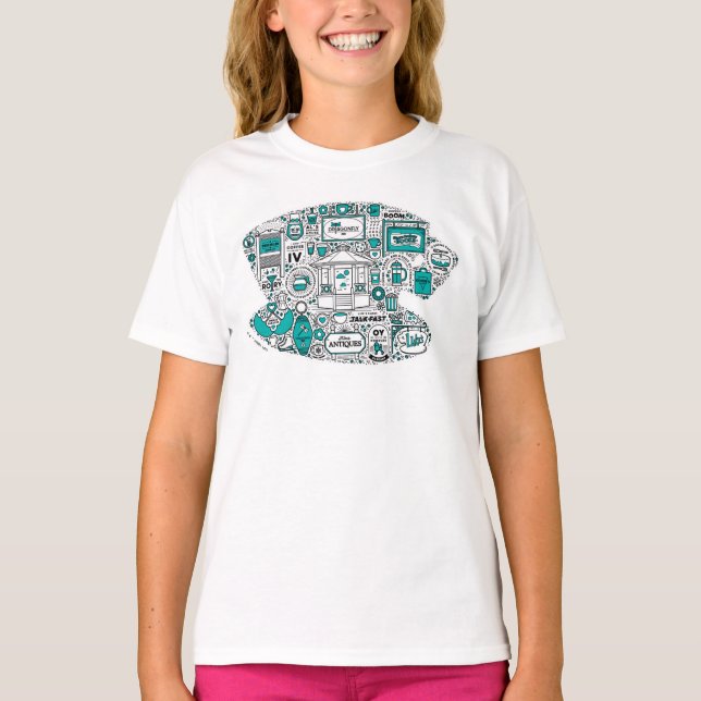 Gilmore Girls Doodle Art T-Shirt (Front)