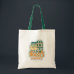 Gilmore Girls | Doose's Market Tote Bag<br><div class="desc">Take a stroll down memory lane with this fun and colourful illustration of Doose's Market, the local grocery store where many Stars Hollow antics unfold. Featuring the quaint exterior with vibrant fruits, vegetables, and the iconic store sign, this design is perfect for fans who appreciate the quirky charm of Taylor...</div>