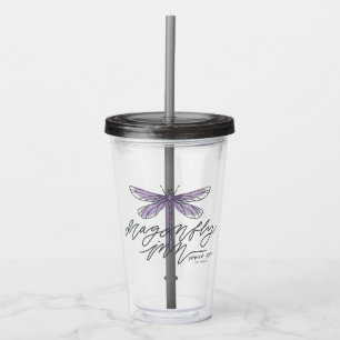 Gilmore Girls   Dragonfly Inn Script Acrylic Tumbler