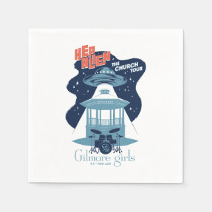 Gilmore Girls Hep Alien Church Tour Napkin