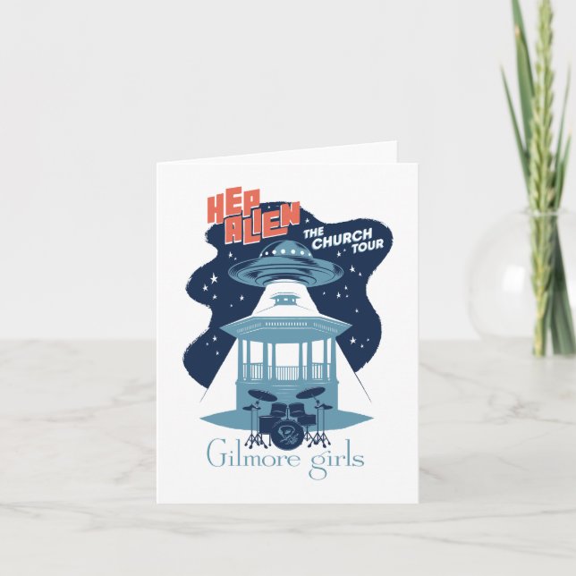 Gilmore Girls Hep Alien Church Tour Note Card (Front)