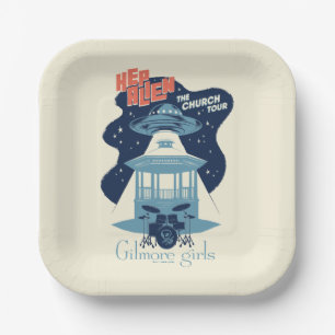 Gilmore Girls Hep Alien Church Tour Paper Plate