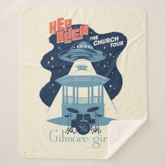 Gilmore Girls Hep Alien Church Tour Sherpa Blanket (Front)