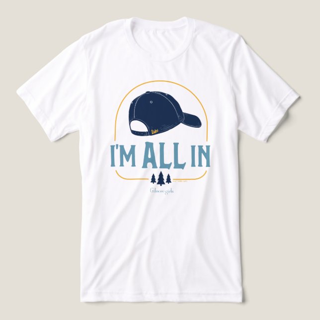 Gilmore Girls I’m All In Luke’s Hat Tri-Blend Shirt (Design Front)