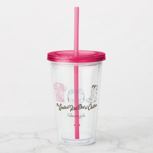 Gilmore Girls Lorelai Chilton Outfit Design Acrylic Tumbler