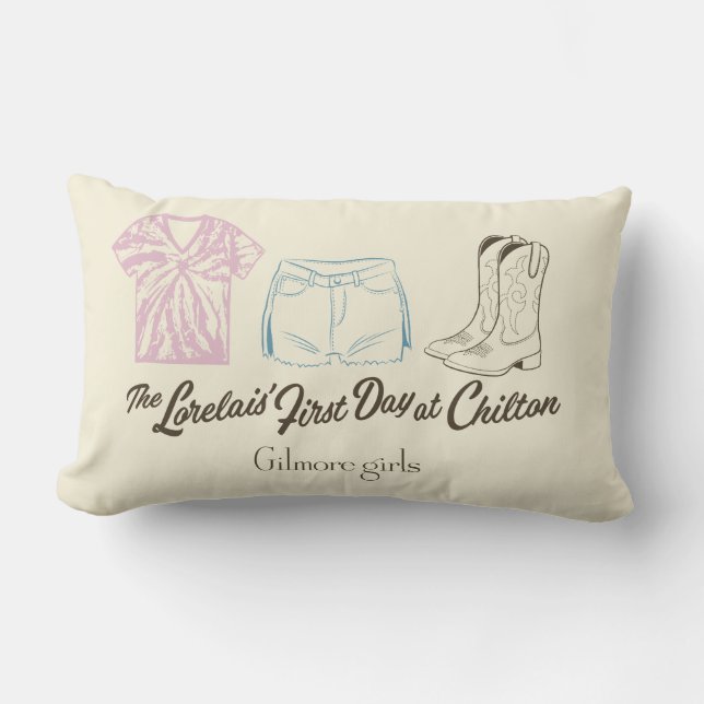 Gilmore Girls Lorelai Chilton Outfit Design Lumbar Pillow (Front)