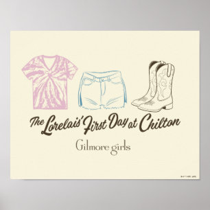 Gilmore Girls Lorelai Chilton Outfit Design Poster