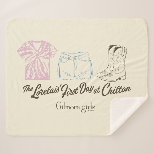 Gilmore Girls Lorelai Chilton Outfit Design Sherpa Blanket (Front (Horizontal))