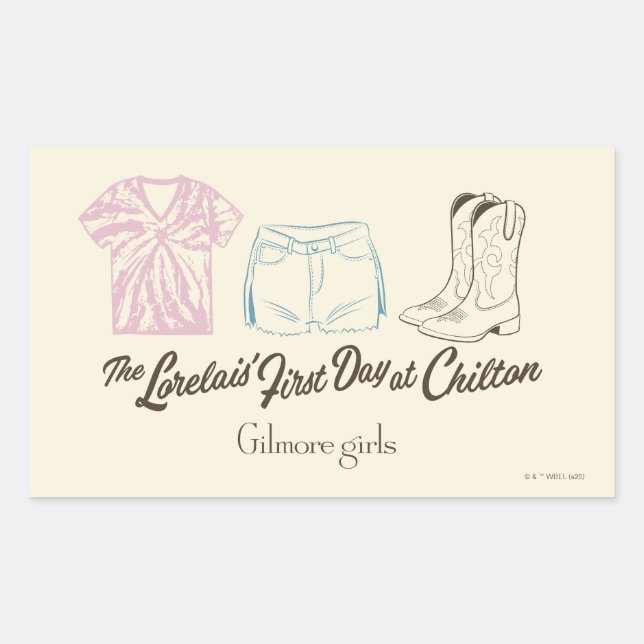 Gilmore Girls Lorelai Chilton Outfit Design Sticker (Front)