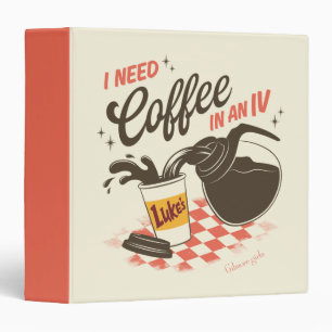 Gilmore Girls Luke’s Coffee IV Quote Binder