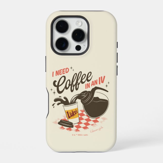 Gilmore Girls Luke’s Coffee IV Quote iPhone Case (Back)