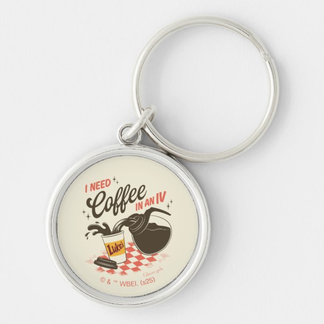 Gilmore Girls Luke’s Coffee IV Quote Keychain (Front)