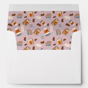 Gilmore Girls   Luke's Diner Coffee Pattern Envelope