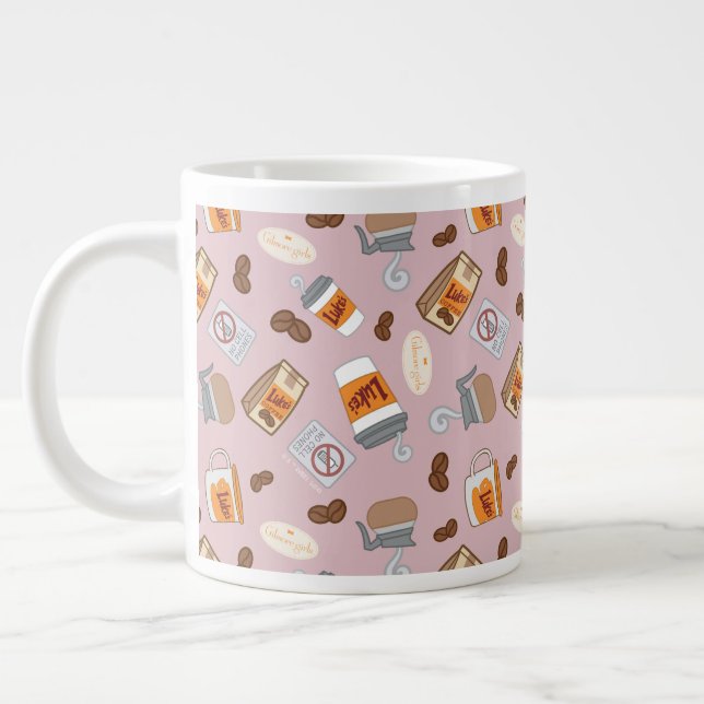 Gilmore Girls | Luke's Diner Coffee Pattern Large Coffee Mug (Left)