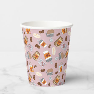 Gilmore Girls Luke's Diner Coffee Pattern Paper Cups