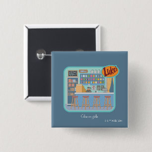 Gilmore Girls   Luke's Diner Graphic 2 Inch Square Button