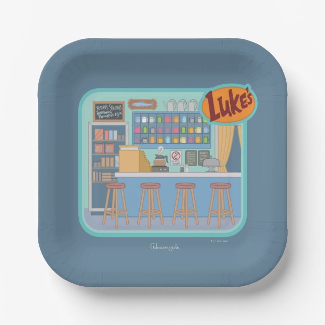 Gilmore Girls | Luke's Diner Graphic Paper Plate (Front)