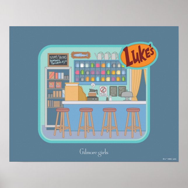 Gilmore Girls | Luke's Diner Graphic Poster (Front)