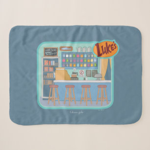 Gilmore Girls Luke's Diner Graphic Sherpa Blanket