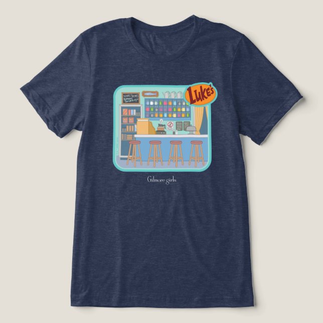 Gilmore Girls | Luke's Diner Graphic Tri-Blend Shirt (Design Front)