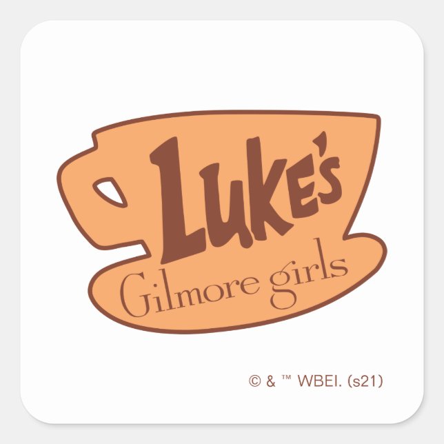 Gilmore Girls | Luke's Diner Logo Square Sticker (Front)