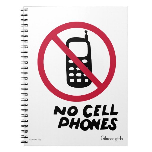 Gilmore Girls | Luke's Diner - No Cell Phones Notebook (Front)