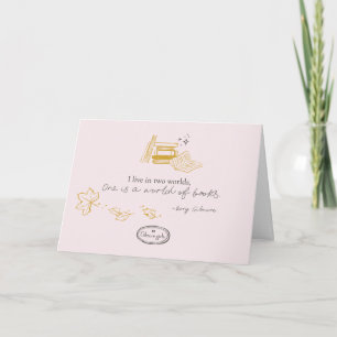 Gilmore Girls Rory Book Quote Design Card