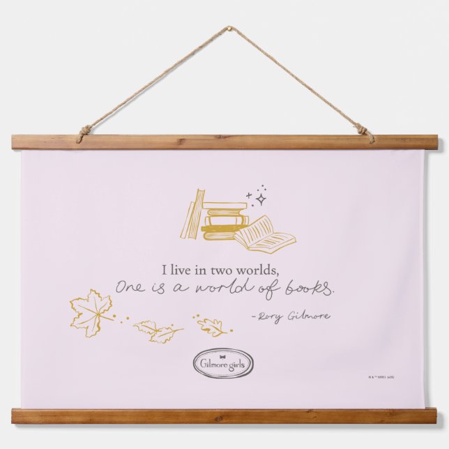 Gilmore Girls Rory Book Quote Design Hanging Tapestry (Front)