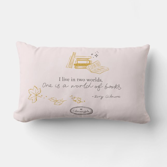 Gilmore Girls Rory Book Quote Design Lumbar Pillow (Front)