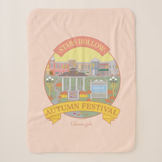 Gilmore Girls | Stars Hollow Autumn Festival Sherpa Blanket (Front)