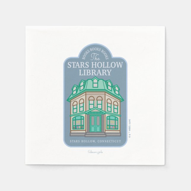 Gilmore Girls | Stars Hollow Library Napkin (Front)